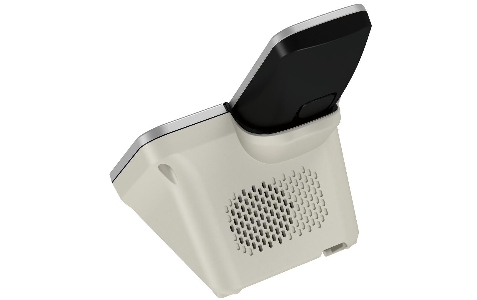 Schnurlostelefon KX-TGD320SLW Schwarz/SilberDigitales Schnurlostelefon mit integriertem Anrufbeantworter