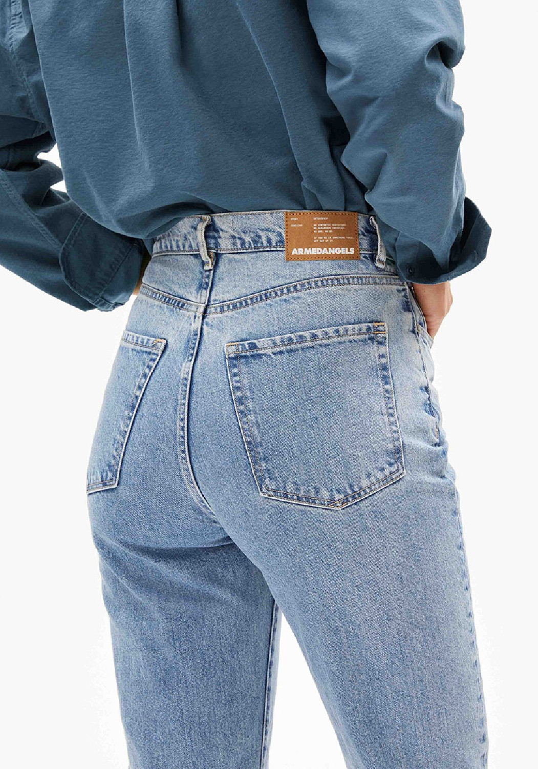 Armedangels Damen-Jeans Mairaa Fresh Blue
