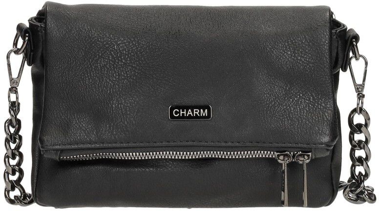 Charm London Schoudertas zwart