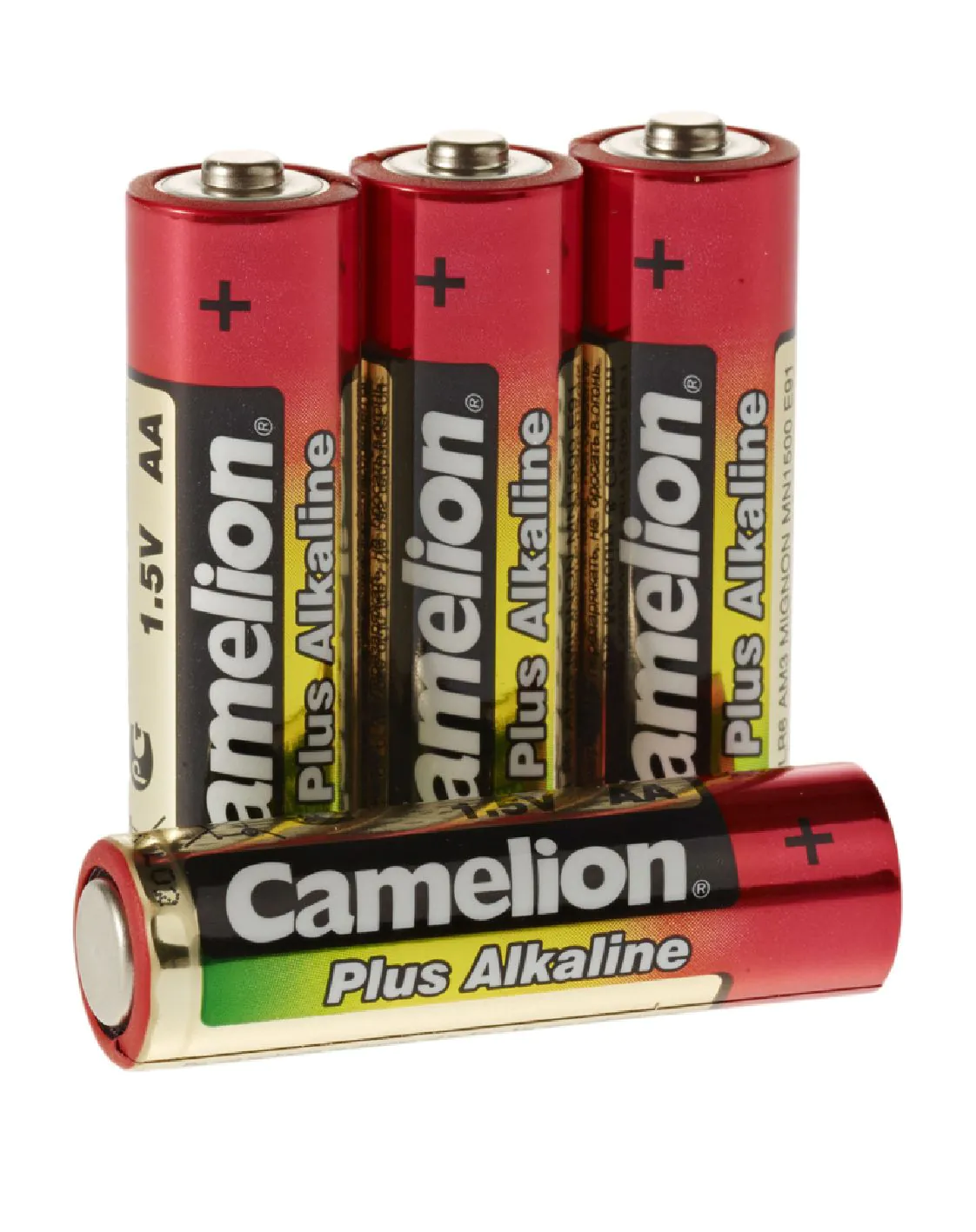 Plus Alkaline Batterien 1,5V Typ AA 4er-Pack