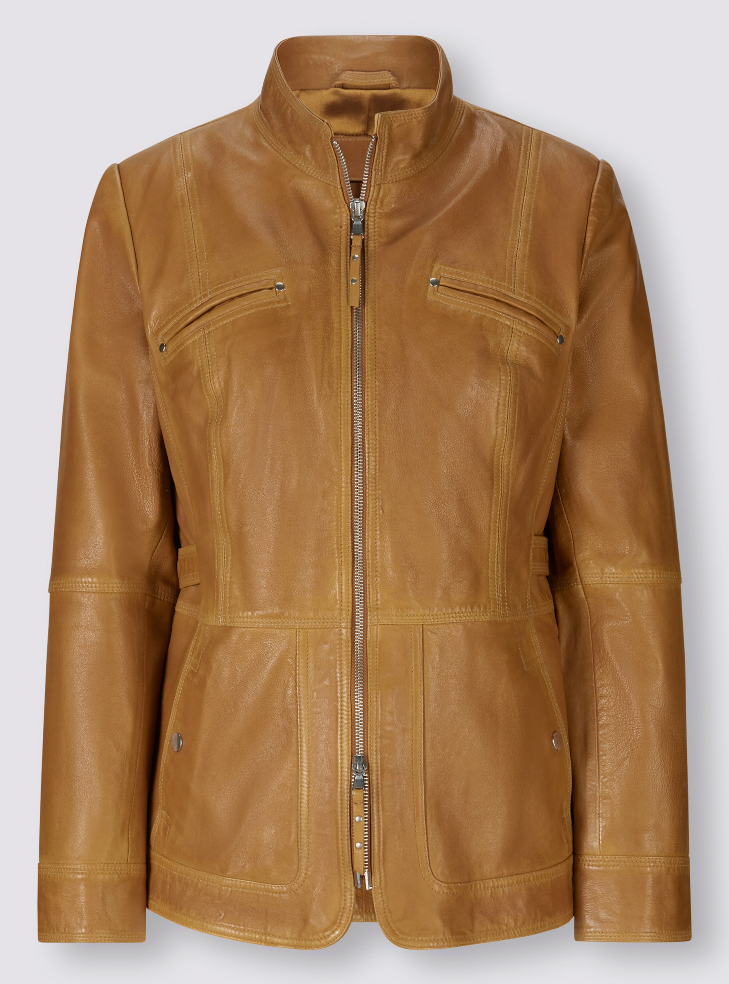 Leder-Jacke