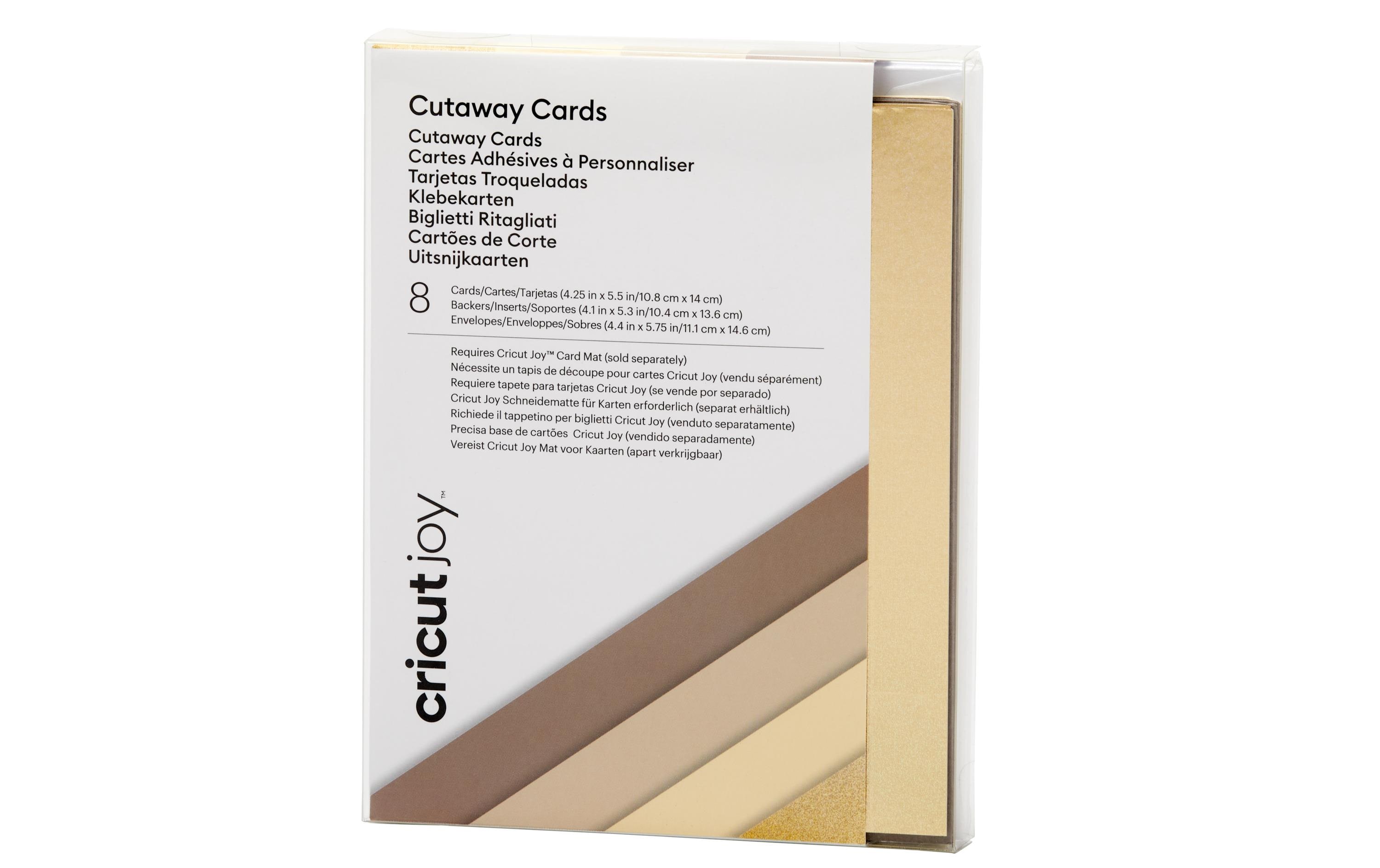 Blankokarte Joy cut-away neutral 8 StückKarten mit dem Plotter erstellen
