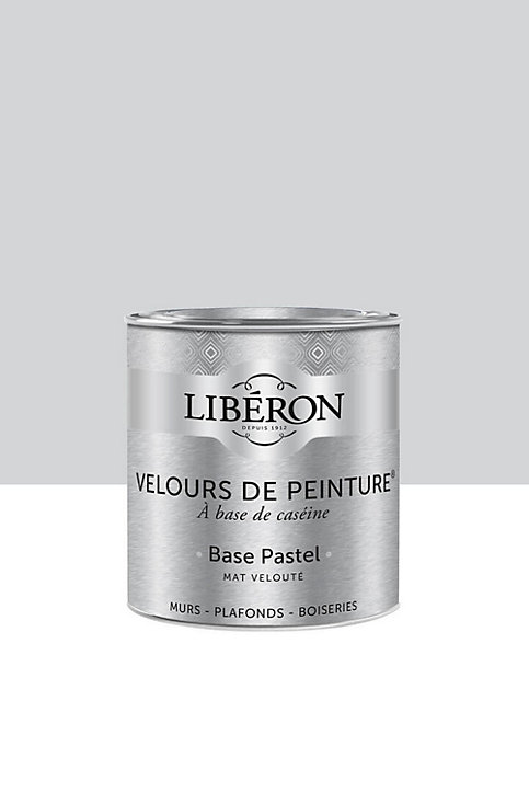 Peinture multisupport murs, plafonds et boiseries Velours de peinture blanc basilique Libéron 0,5L