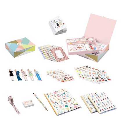 Djeco Briefpapier - 34 Teile - Tinou