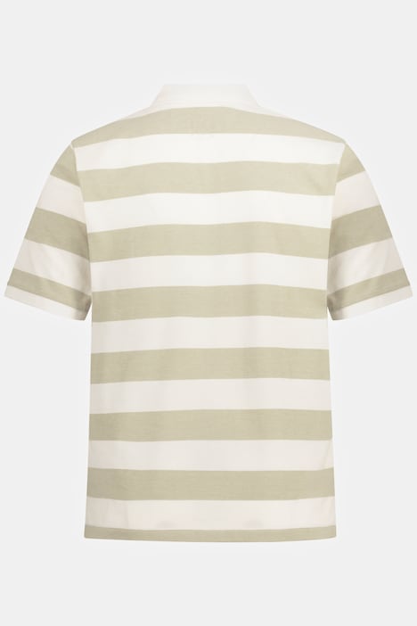 Poloshirt, Halbarm, Ringel, Polokragen