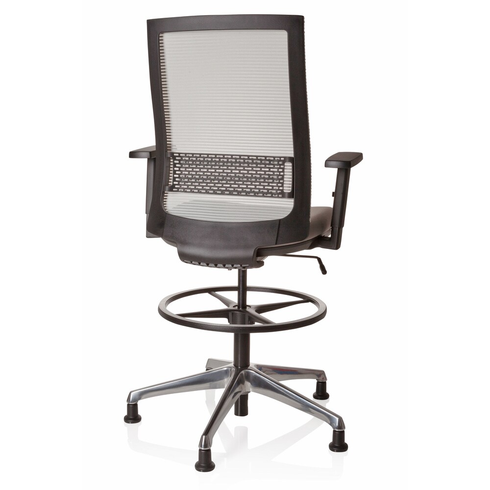 Counterstuhl TOP WORK 99 Stoff/Netzstoff mit Armlehnen (höhenverstellbar) hjh OFFICE