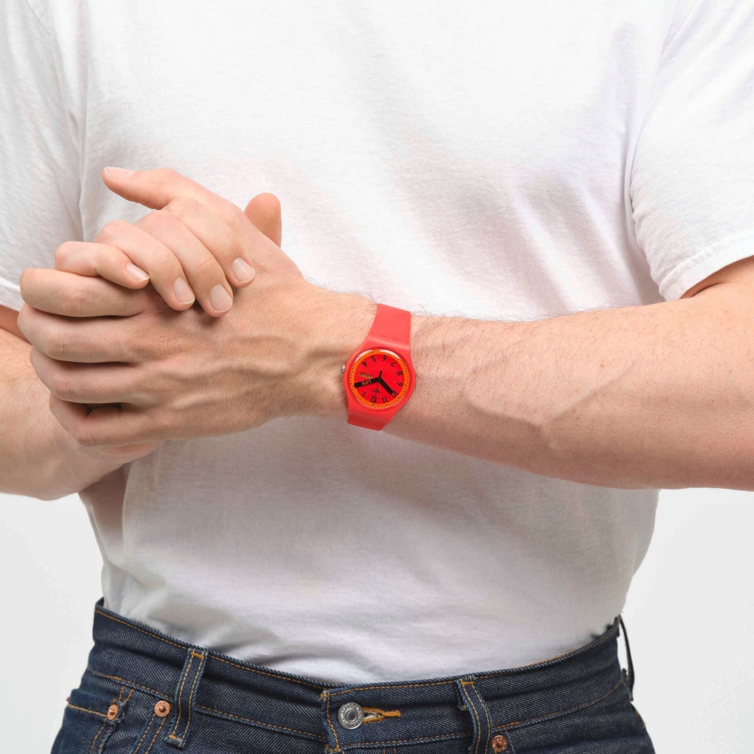 Swatch Original 41 Proudly Red Day Date