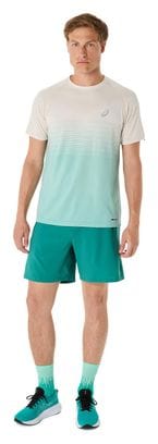 Maillot manches courtes Asics Seamless Beige/Vert Homme