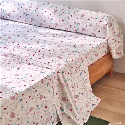 Linge de lit fleurs des tropiques