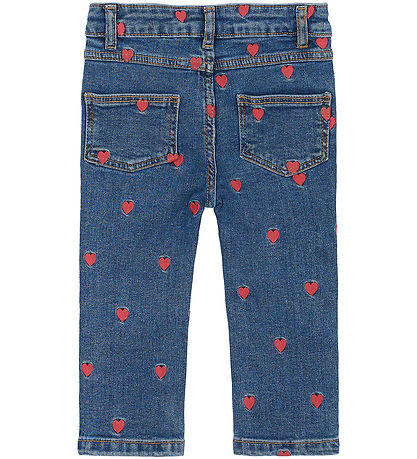 The New Jeans - TnsLovia - Medium Blue/Rød m. Hjerter