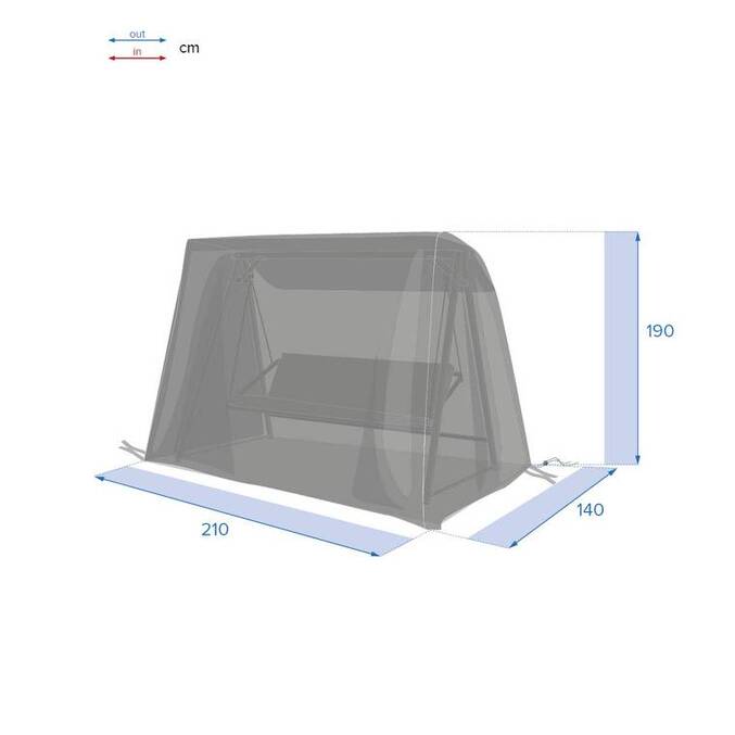 Housse de protection HAMBO pour balancelle Gris