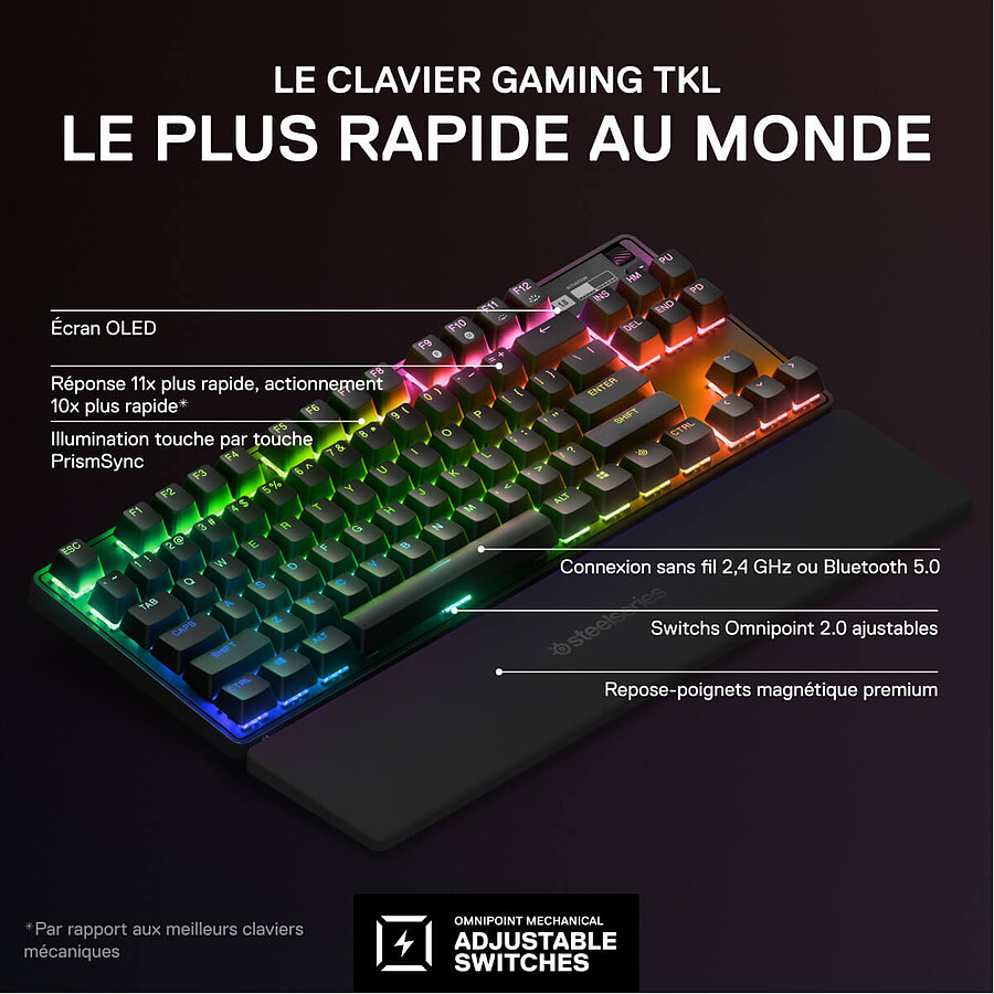 SteelSeries Apex Pro TKL Wireless 2023 - SteelSeries OmniPoint 2.0
