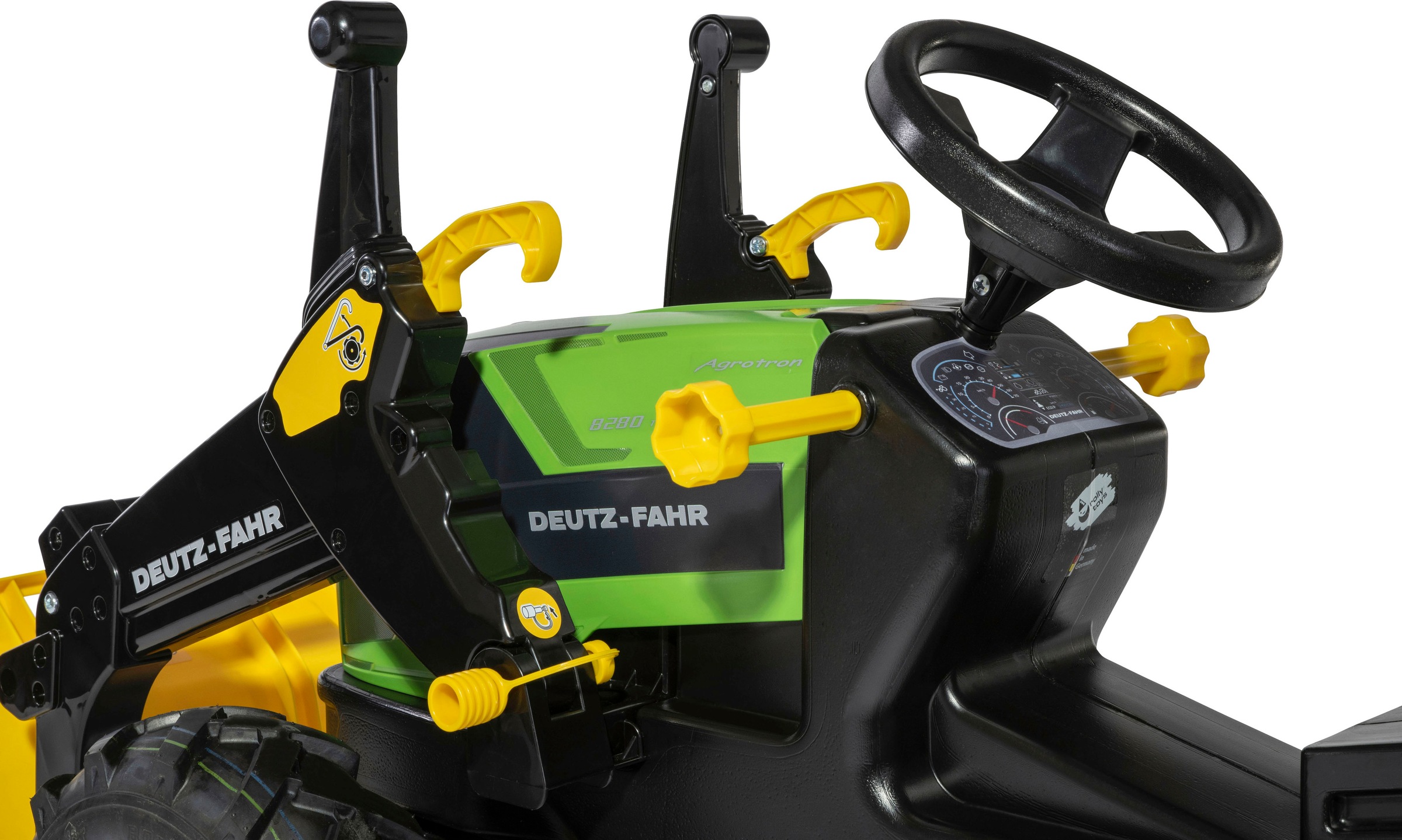rolly toys® Trettraktor »rollyFarmtrac Premium II Deutz 8280 TTV« mit Frontlader und Luftbereifung, BxTxH: 150x54x75 cm