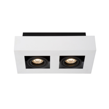 Lucide XIRAX plafondspot LED Dim to warm GU10 2200K/3000K Wit