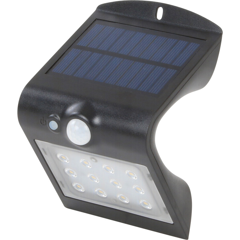 Luceco Solar LED buitenlamp met bewegingssensor IP65  1,5W 220lm 4000K