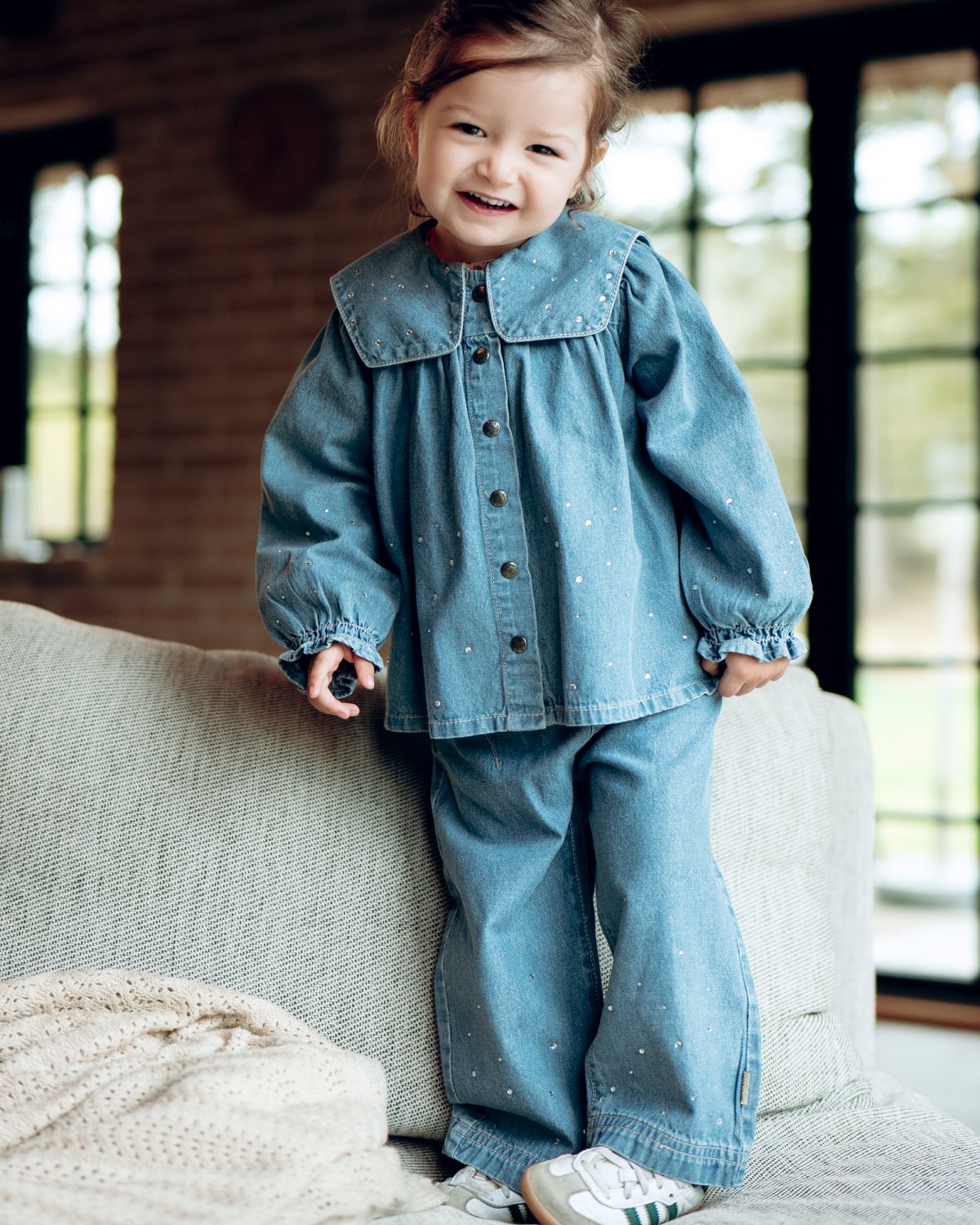 Denim Bukse Barn – 100 % bomull | HCTheresa Denim w.studs