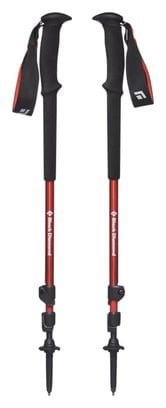 Batons de Randonnée Black Diamond Trail 64-140cm Noir Rouge