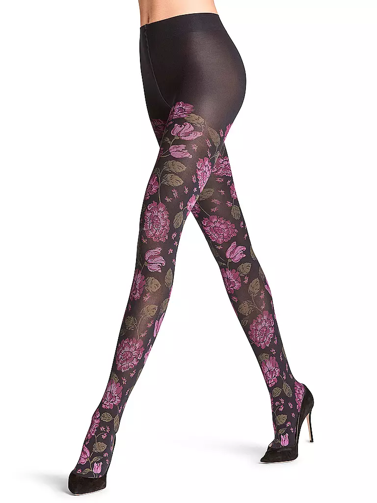 FALKE Modestrumpfhose IVY GARDEN black schwarz