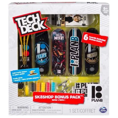 Tech Deck Bonus Sk8 Shop Asst. Finger Skateboard Pak
