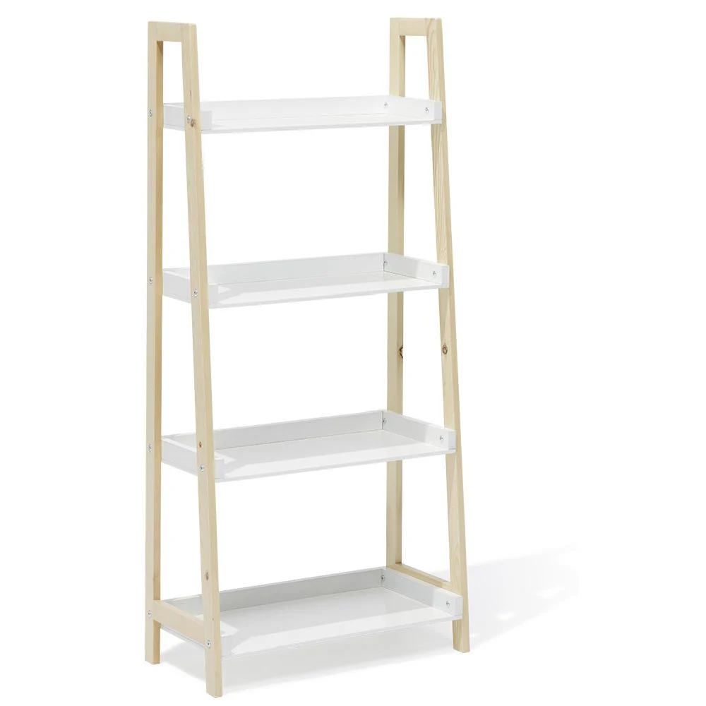 Étagère sur pieds Écolier MDF et pin blanc - L60xP30xH130 cm