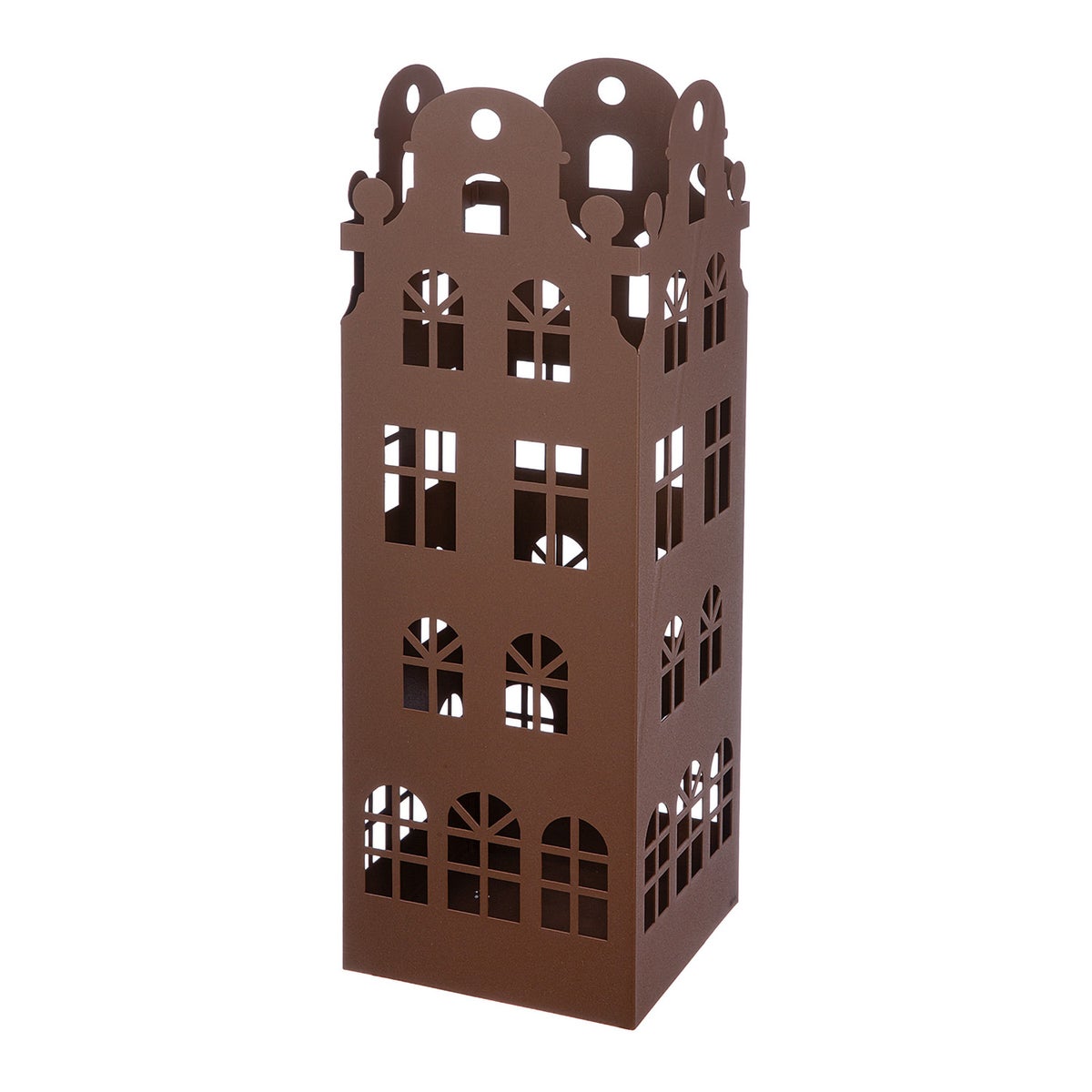 GILDE paraplubak, decoratief object, hoogte 55cm, breedte 18cm, donkerbruin metaal