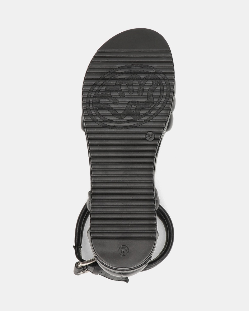 Shabbies Amsterdam Sandalen  - zwart