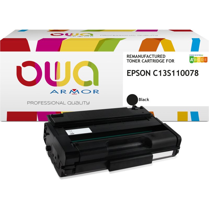 Toner remanufacturé OWA - haute capacité - Noir - pour EPSON C13S110078