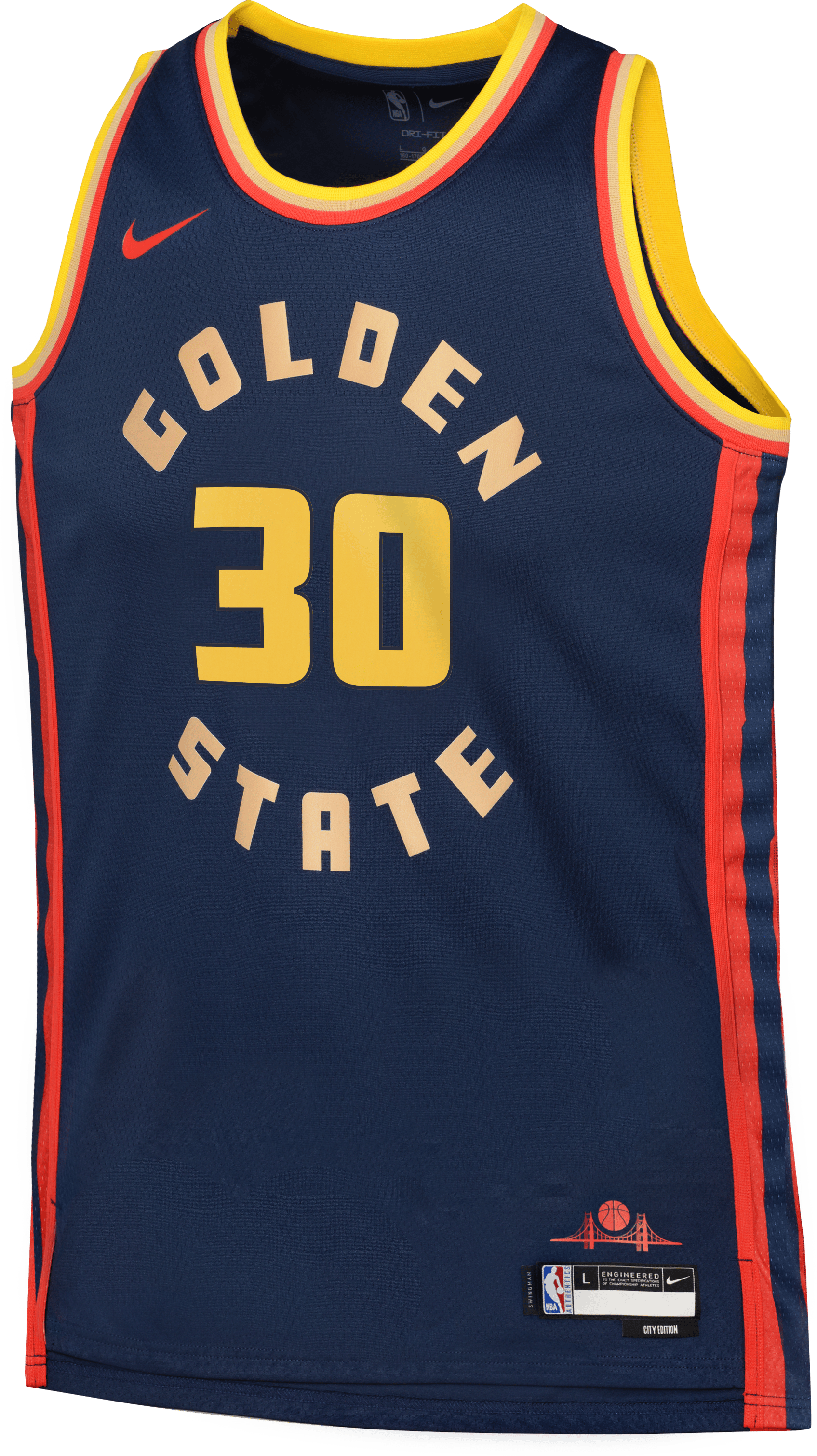 Nike NBA Golden State Warriors Curry Stephen Trikot Kids Blau