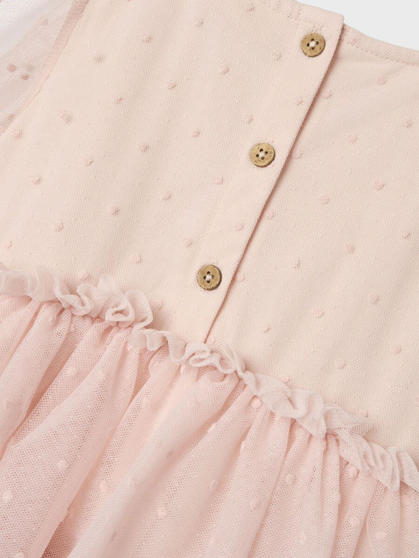 Frilla Short Sleeve Loose Tulle Dress