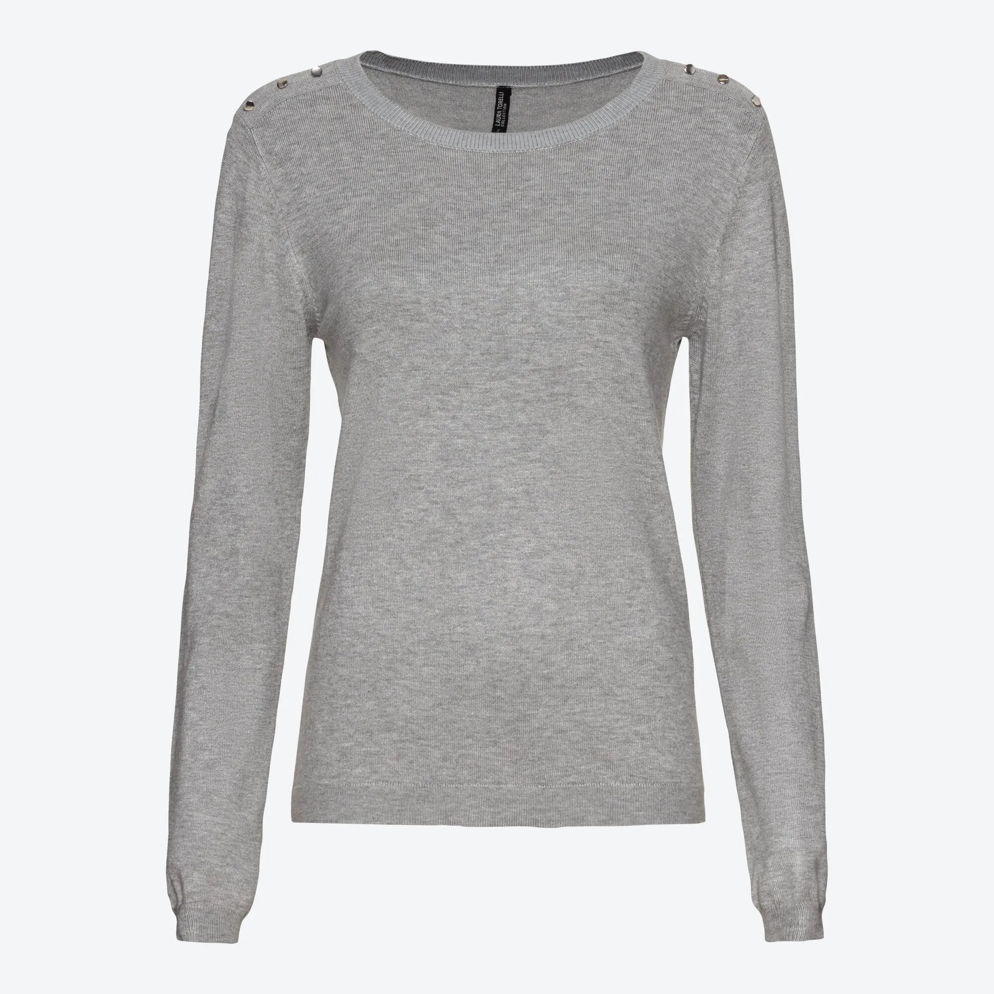 Damen-Pullover mit Zierknöpfen