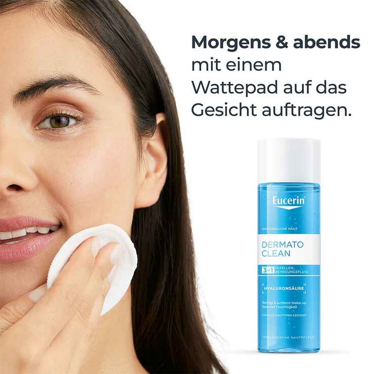 Eucerin Dermatoclean Hyal.Miz.Reinigungsfluid 3in1, 200 ml