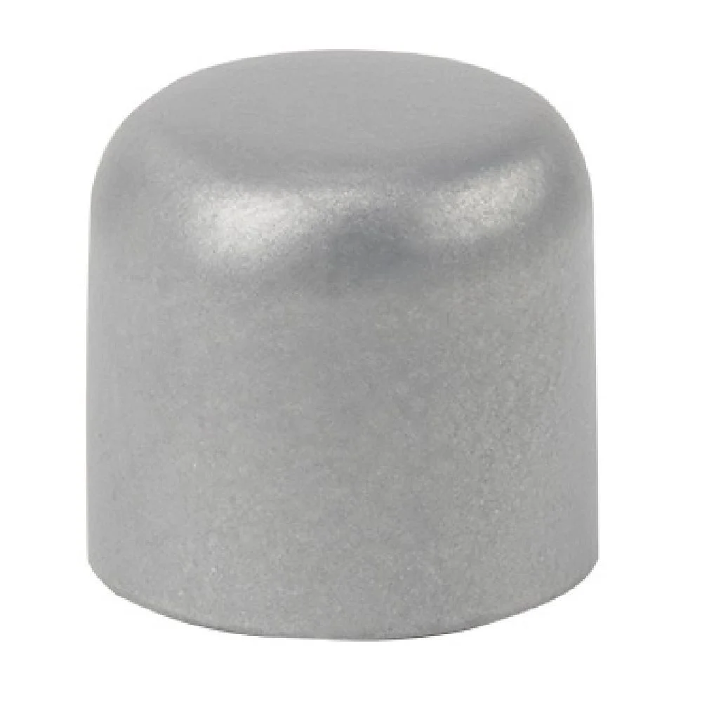Embout tringle à rideau Ø16 mm métal forme ronde gris mat x2