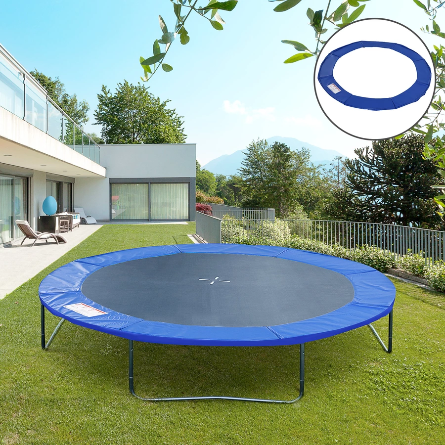 Outsunny Randabdeckung für Trampoline blau