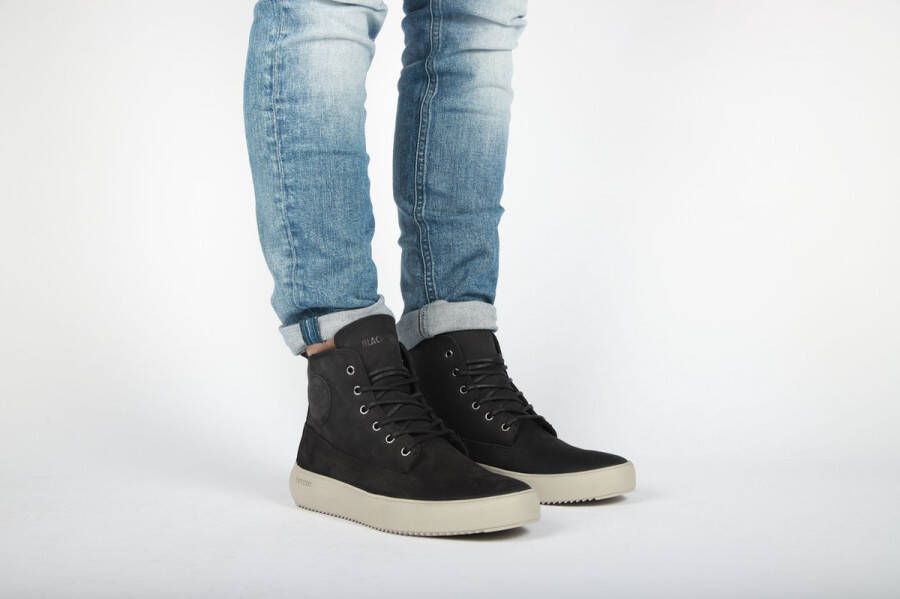 BLACKSTONE Hoge Sneakers Heren Aspen Maat: 45 Materiaal: Nubuck Kleur: Zwart