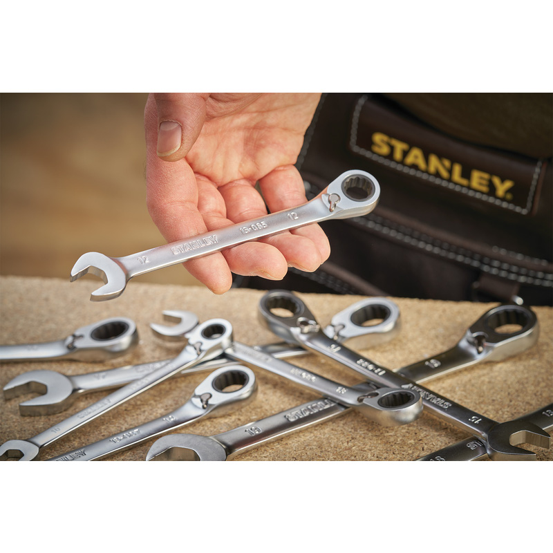 Stanley FATMAX® omkeerbare ringsteeksleutel met ratel 17mm