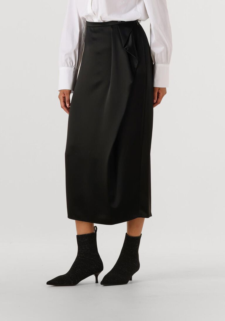 zwarte marc cain collection midirok zc 71.22 w80