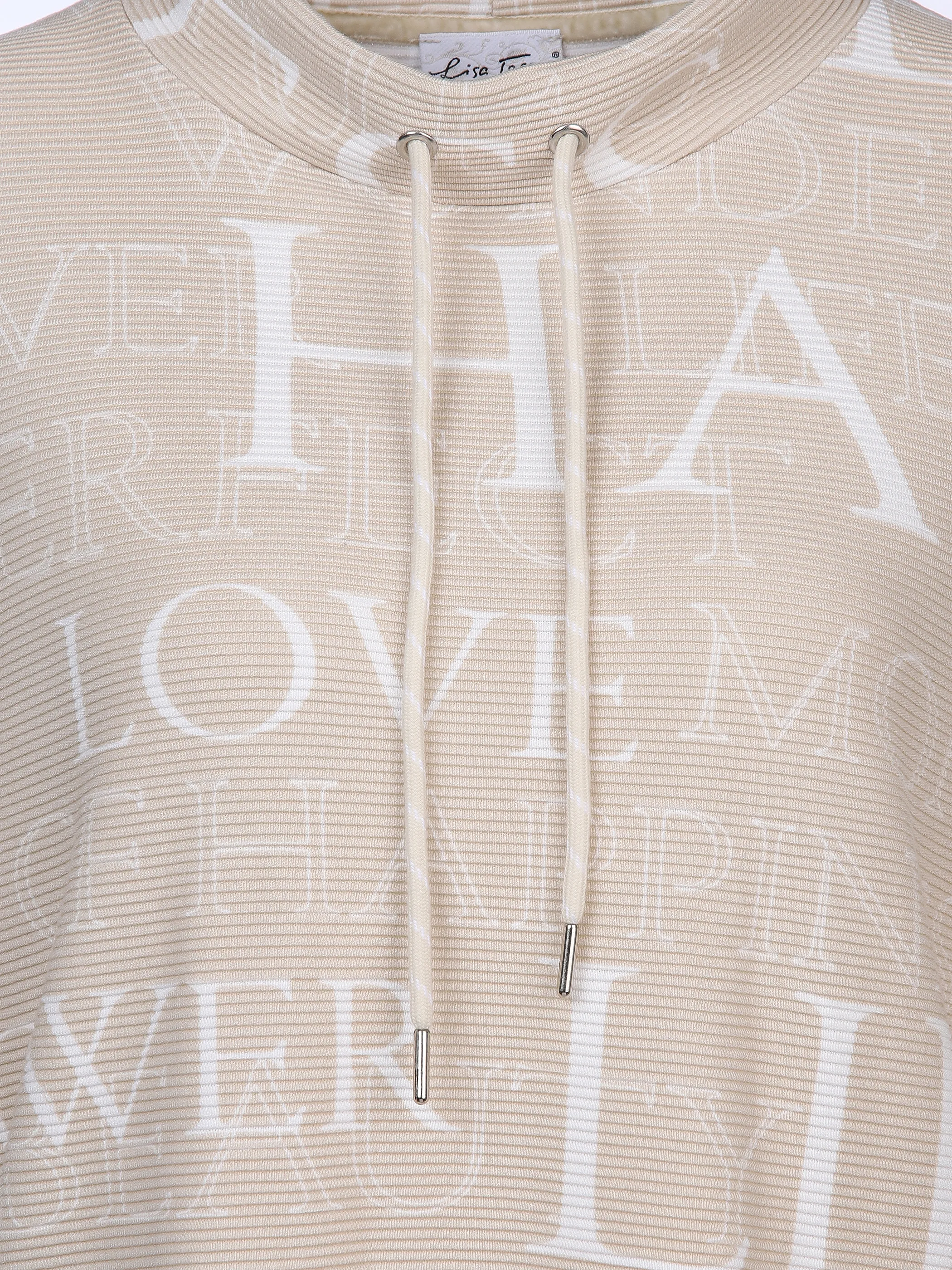 Damen Sweatshirt mit Schriftprint und Glitzerdetails