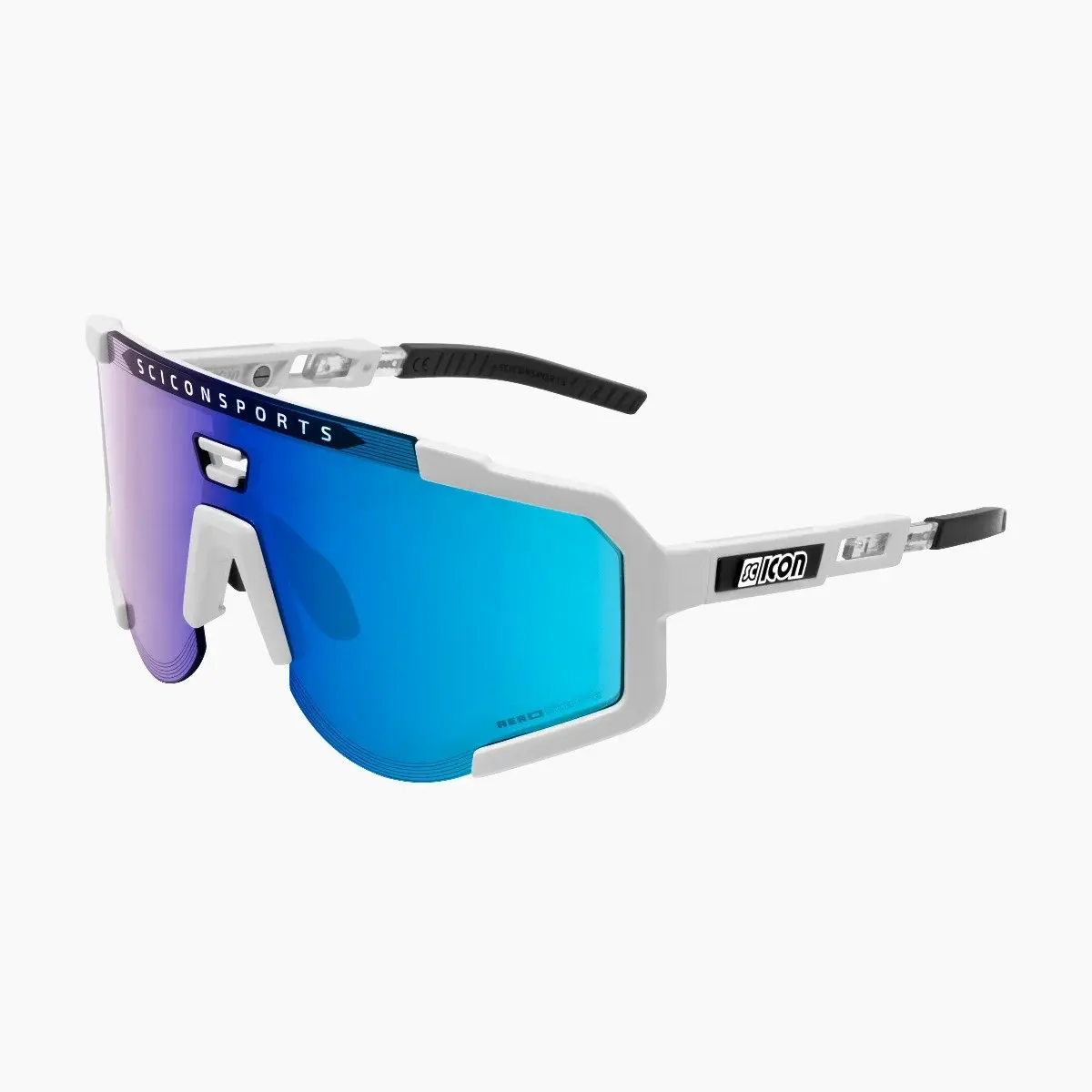 Scicon Aeroscope Sport Zonnebril Wit SCNPP Multimirror Blue Lens