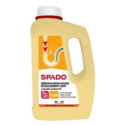 Spado - Déboucheur liquide spécial écoulement - 1L