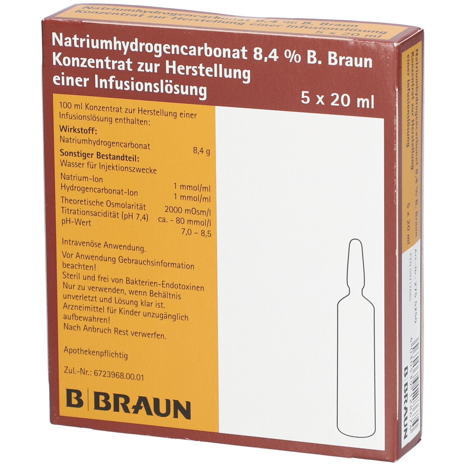 Natriumhydrogencarbonat 8,4% B.Braun Ampullen
