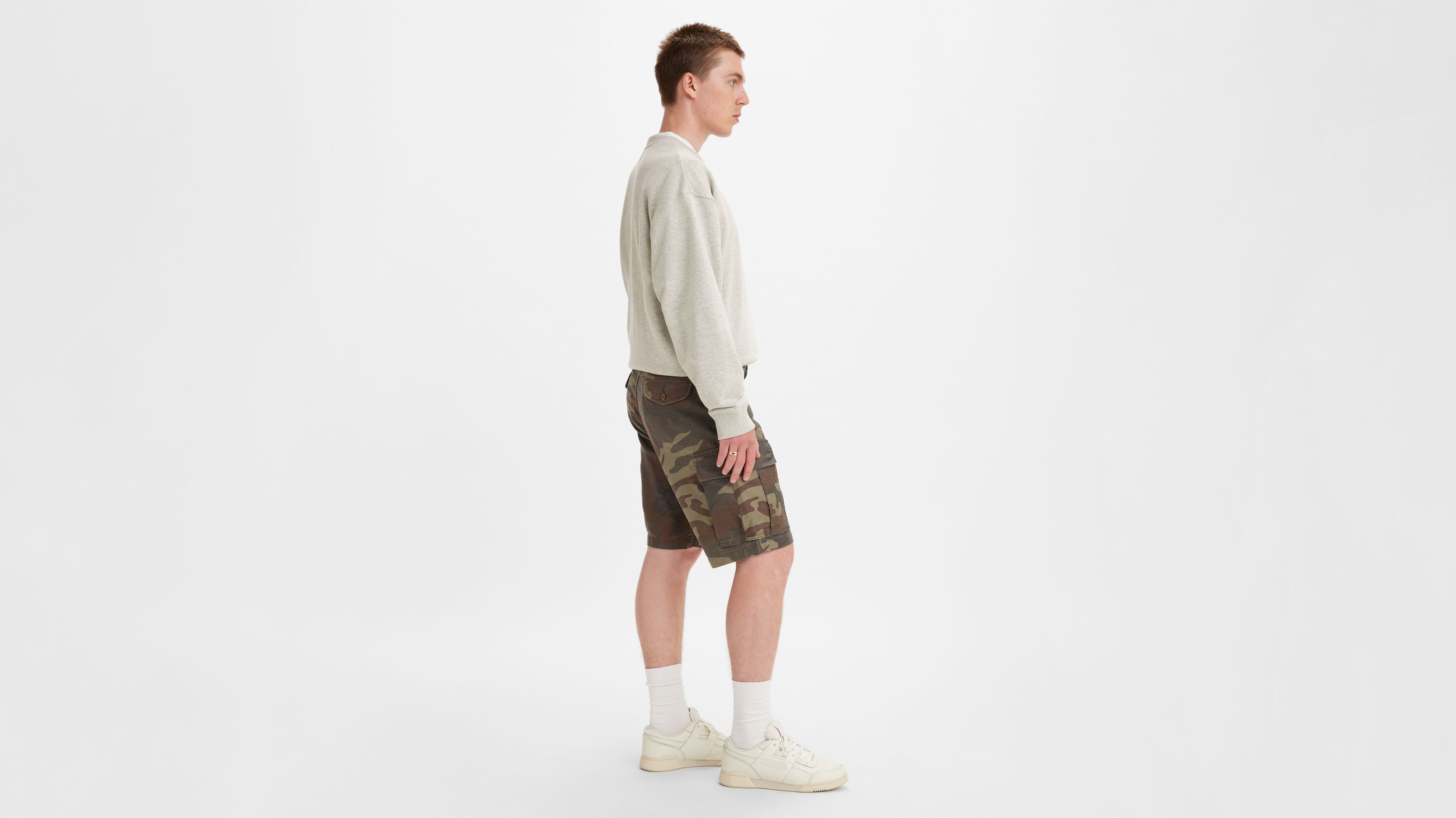 Short Cargo - Dark Camo Print - Vert