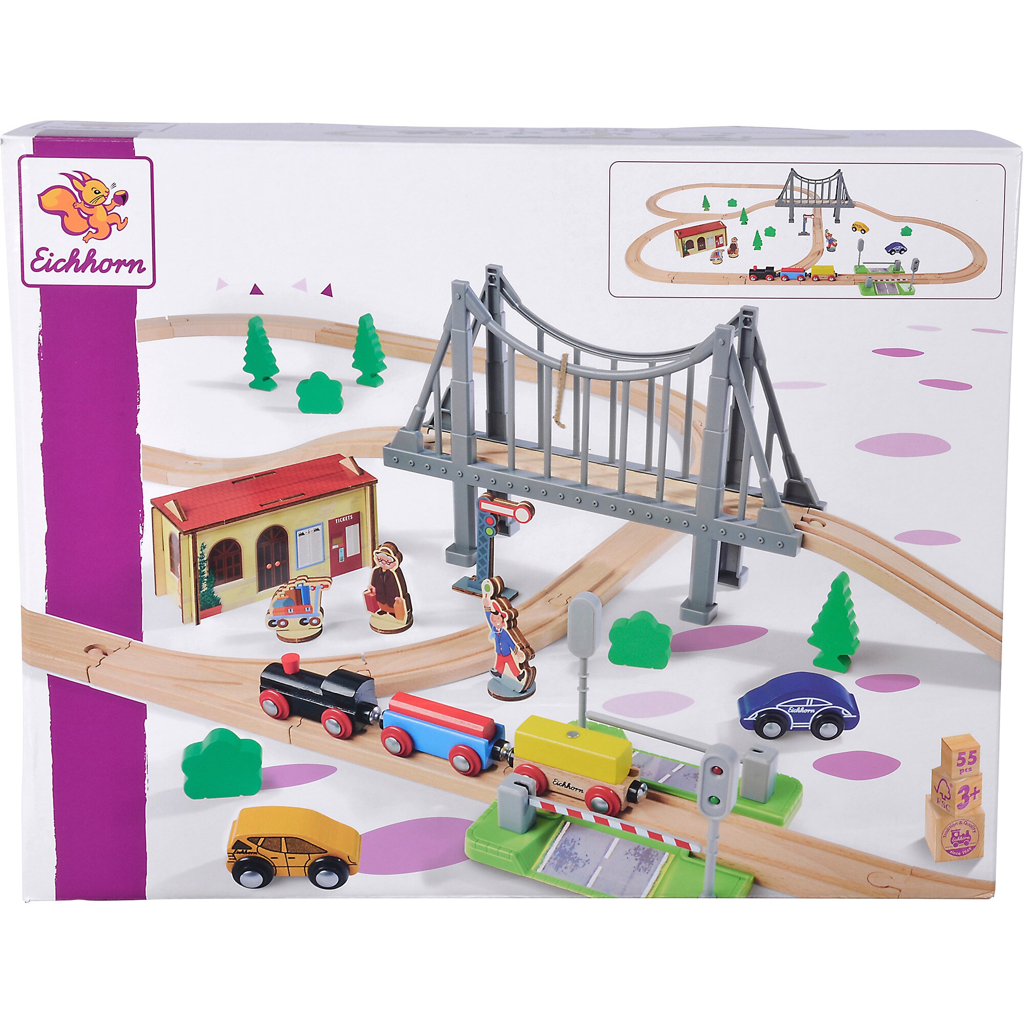 Eichhorn Bahn Bahnset mit Brücke