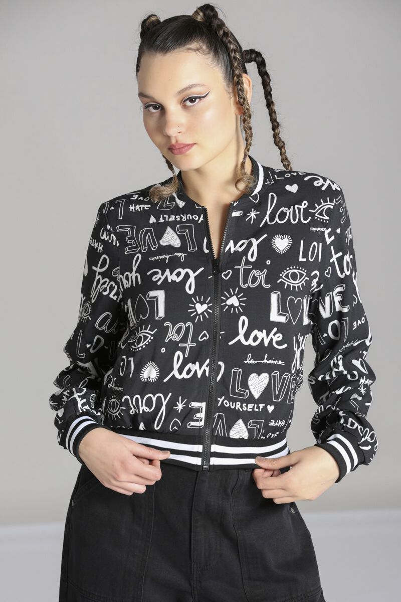Love Yourself Jacket | Hell Bunny Veste Varsity