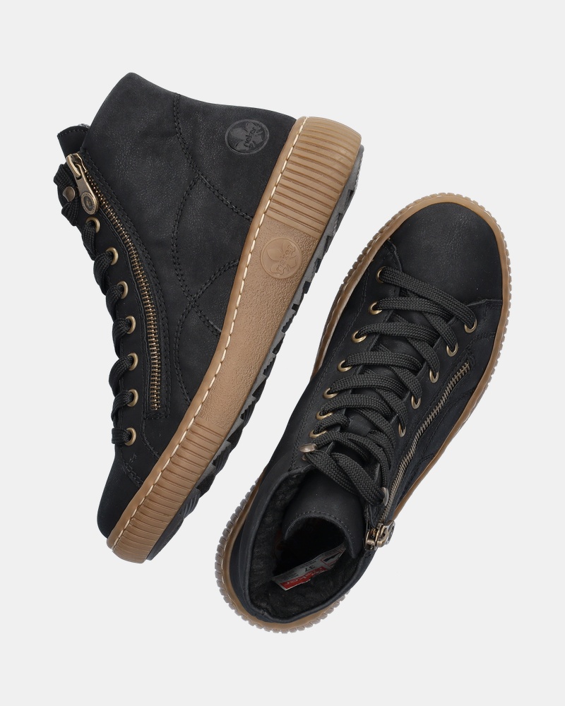 Rieker Veterboots  - zwart