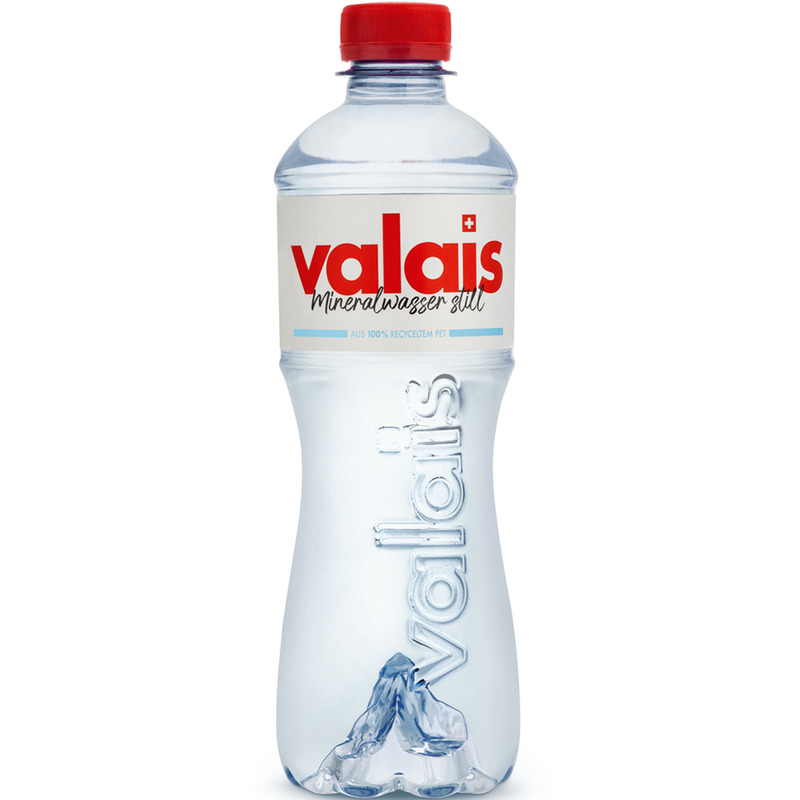 Valais Wasser rot, ohne Kohlensäure, 50 cl, 6 Stück
