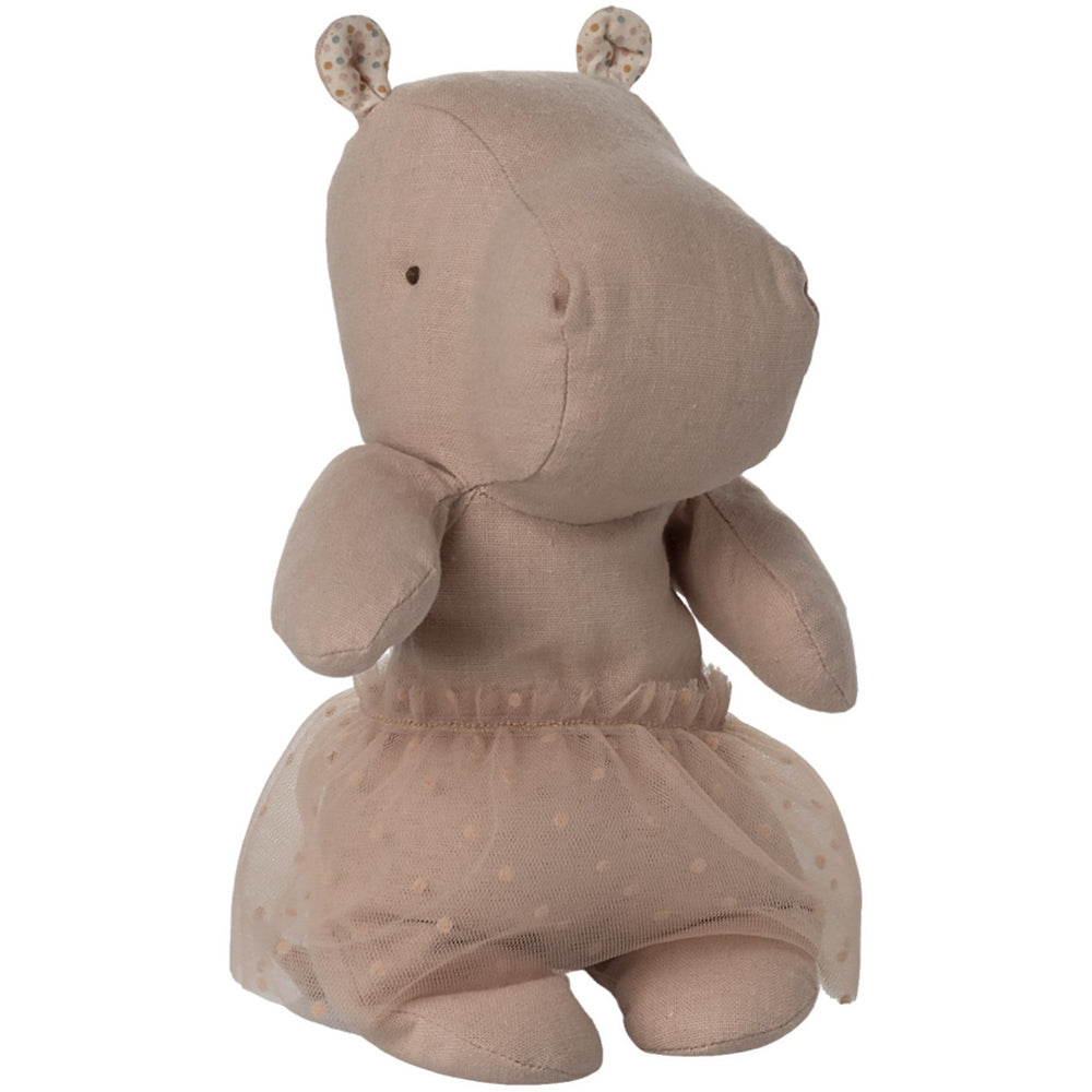 Køb Maileg Safari Friends, Hippo W. Skirt, Small - Soft Rose