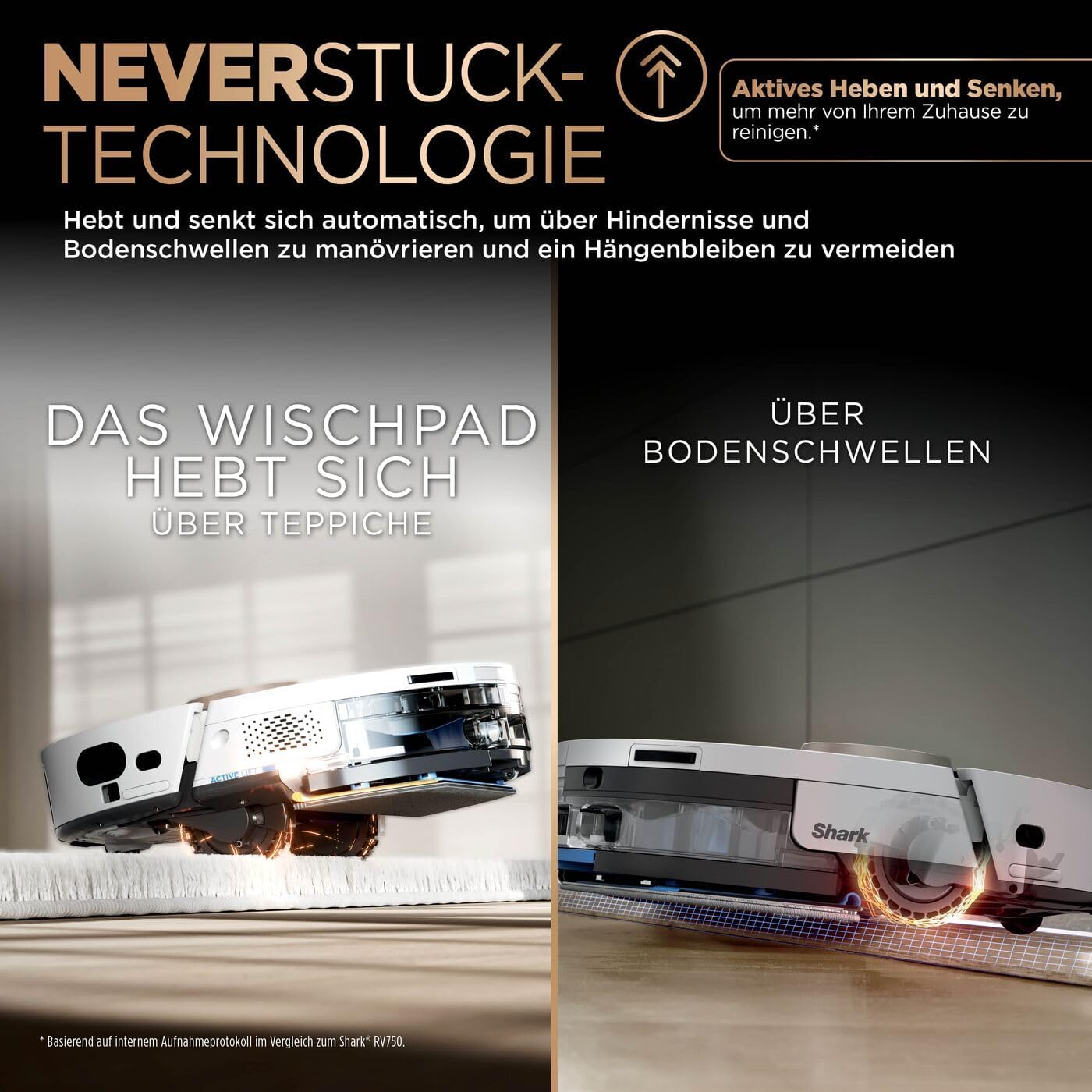 Shark PowerDetect 2-in-1-Saug- & Wischroboter, NeverTouch Pro 60 Tage, Selbst-Entleerung, Befüllung & -Reinigung, 3D- & LiDAR-Navi, NeverStuck-Hindernisumgehung, App-Steuerung, Weiß, AV2810ZEEUWH
