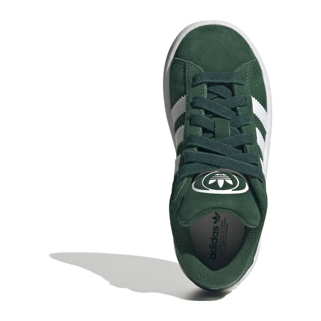 adidas Campus 00'ssuède sneakers donkergroen/wit