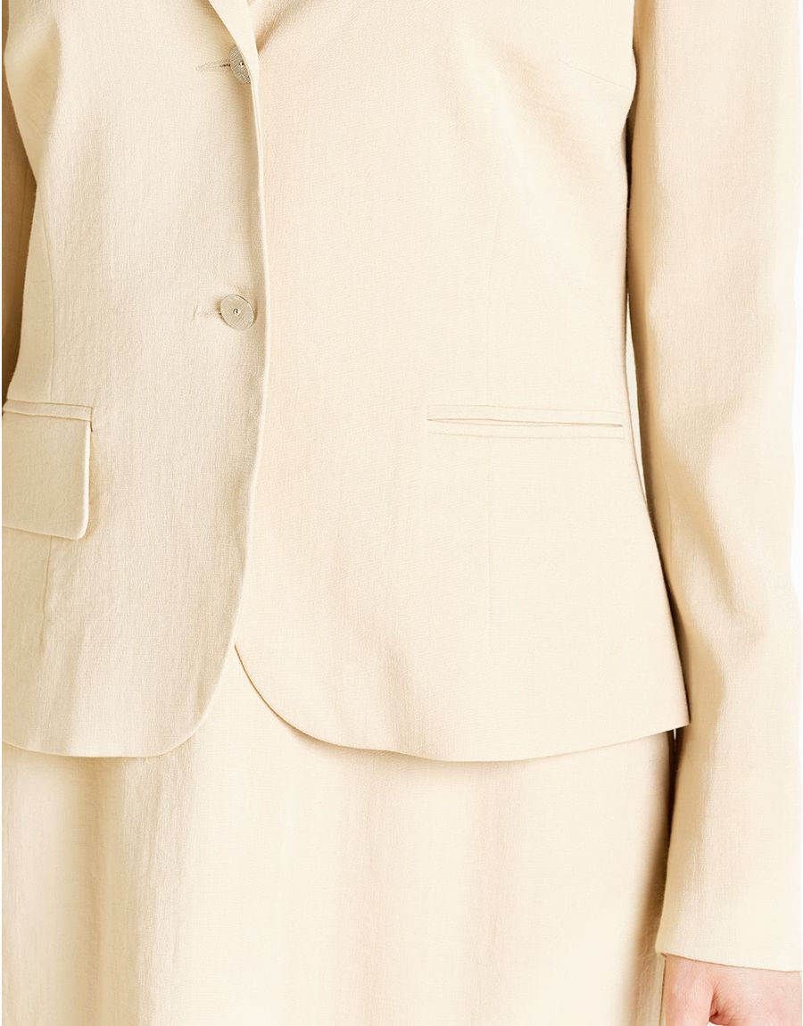 Veste tailleur chic beige