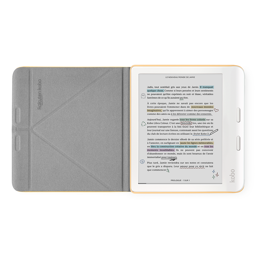 Kobo Libra Colour SleepCover Jaune